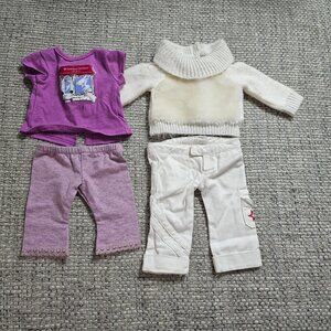 American Girl Doll Outfit Clothes Tops Bottoms Stained *READ*